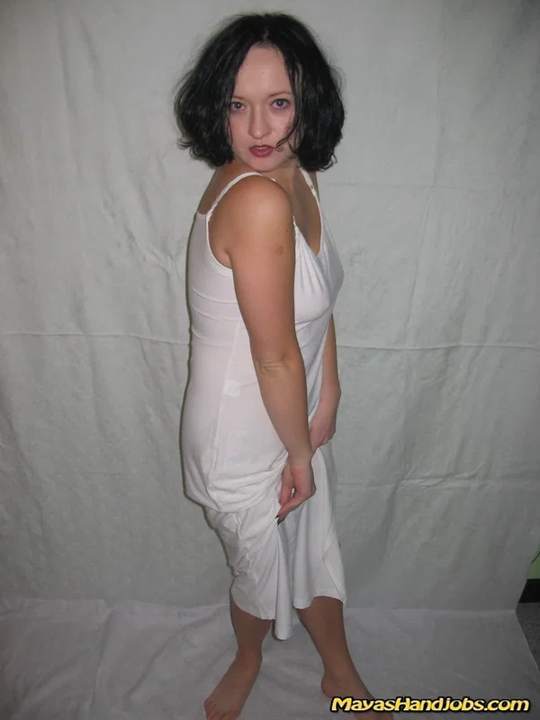Kinky MILF Mayas Handjobs flaunts her hot natural tits and tasty pussy  - MILF, Short Hair, Brunette, Non Nude, Spreading, Pussy  - Photo 5
