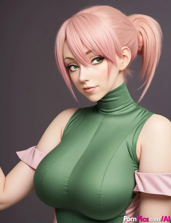 Attractive pink-haired Hentai doll Yada bares her big boobs in public  - Hentai, Big Tits, Outdoor, Pussy, Non Nude, Short Hair  - Photo 11