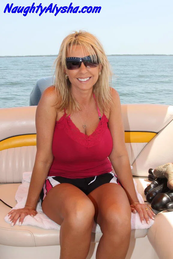 Blonde amateur looses her huge boobs from a bikini before riding huge dildos  - Bikini, Mature, MILF, Big Tits, Dildo, Amateur, Nipples, Outdoor, Pussy, Shaved  - Photo 1