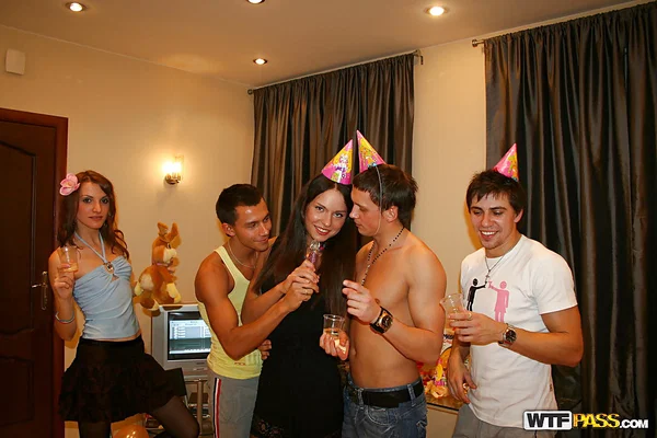 Promiscuous teenage hotties enjoy a wild groupsex at the birthday party  - Party, Creampie, Teen, Cum In Mouth, Blowjob, Cumshot, Groupsex, Stockings, Ass, Ass Fucking  - Photo 1