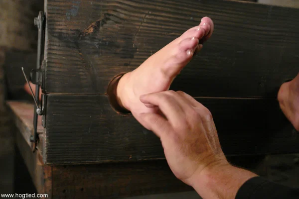 Hogtied featuring Holly Wellin XXX Gallery  - Bondage, BDSM, Tiny Tits, Petite, Nipples, Natural Tits, Feet, British, Close Up, Spanking  - Photo 15