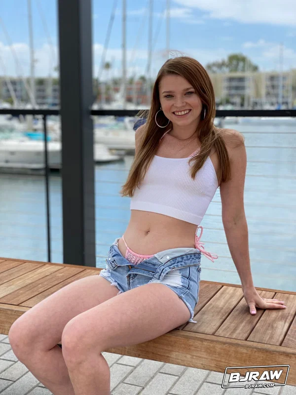 Pretty babe Mazy Myers gives a hung stud a rimjob & a ball-licking blowjob  - Redhead, Bikini, Pretty, Blowjob, Petite, Facial, Spreading, Outdoor, Pussy, Non Nude  - Photo 1