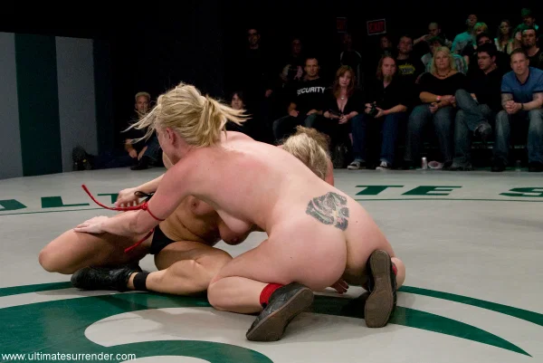 Naked girls wrestle each other while a referee and a referee watch  - Bondage, Sports, Mature, Asian, MILF, BDSM, Tall, Lesbian, Skinny, Blonde  - Photo 18