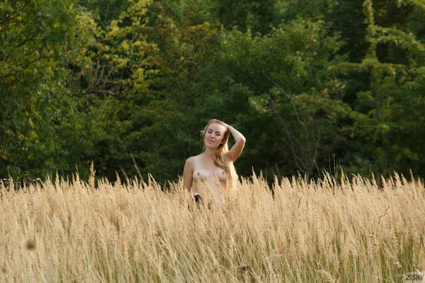 Sexy blonde babe Sonya Buse shows her lovely small tits outdoors  - Outdoor, Amateur, Perfect, Beautiful, Babe, Solo, Non Nude  - Photo 6