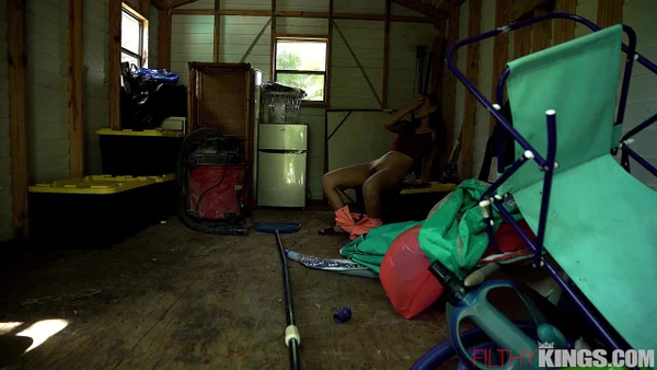 Asian chick Kimmy Kimm gets caught masturbating in a shed before hardcore sex  - Asian, Doggy Style, Cute, Caught, Outdoor, Big Cock, Hardcore, Ass Fucking, Pussy, Ass  - Photo 2