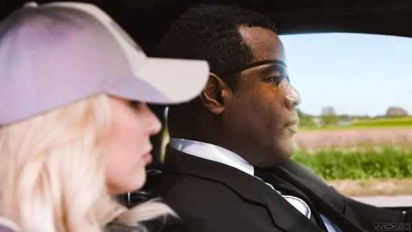 Sexy blonde chick sucks the cum out of a black cock inside a vehicle  - Cosplay, Public, Interracial, Non Nude, Blonde, Pornstar, Reality, Blowjob, Cumshot, Handjob  - Photo 9