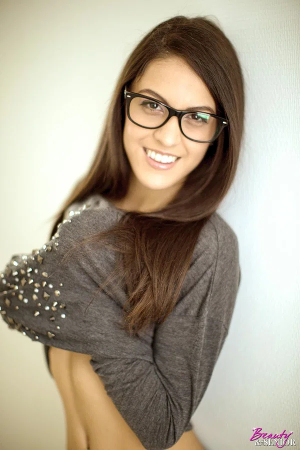 Nerdy babe Carolina blows an old dude's dick in a 69 and humps his dick  - Old Man, Deepthroat, Glasses, Blowjob, Cowgirl, Clothed, Tiny Tits, Ass, Pussy, Reality  - Photo 1