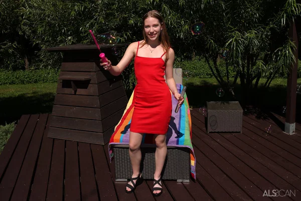 Skinny teen Maya Sin masturbates on a deck chair while totally naked  - Teen, Amateur, Pussy, Outdoor, Skirt, Clothed, Feet, Shaved, Ass, Close Up  - Photo 1