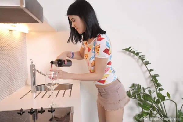 Petite teen Jody D drips cum from her pussy into a glass after sex  - Skinny, Hardcore, Teen, Pussy, Ass Fucking, Amateur, Ass, Close Up, Skirt, Spreading  - Photo 10