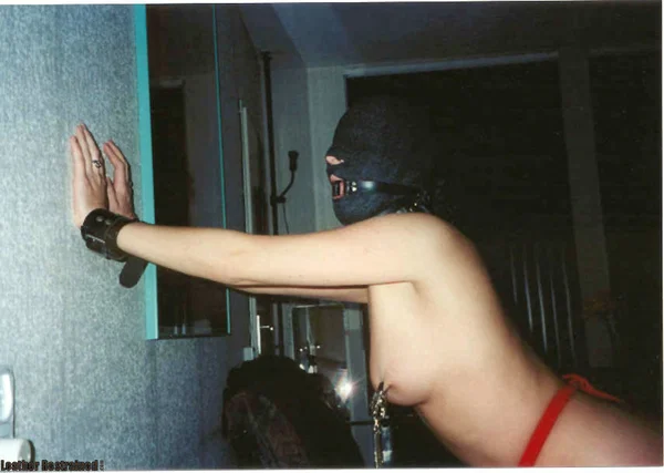 Female slave Chantal is restrained and tortured in various locations  - Bondage, Blindfold, Leather, Amateur, BDSM, Nipples, Pissing, Big Tits, Ass, Pussy  - Photo 8