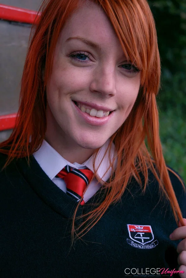 College Uniform starring Fi Stevens Porn Pics  - Schoolgirl, Redhead, College, Uniform, White  - Photo 1