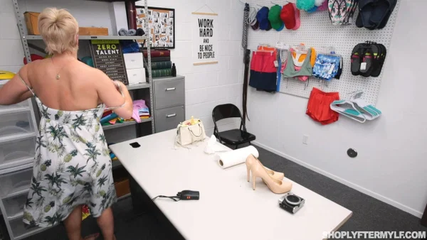 MILF shoplifter Ryan Keely fucks the naughty policeman to get released  - Short Hair, White, Clothed, MILF, Pornstar, Dress, Anal, Reality, Tall, Blonde  - Photo 21