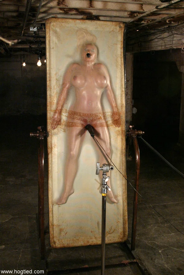 Hogtied performed by Candy Manson Hot Photos  - Bondage, BDSM, Pussy, Blonde, Dildo, Big Tits, Spreading, Non Nude, White  - Photo 11