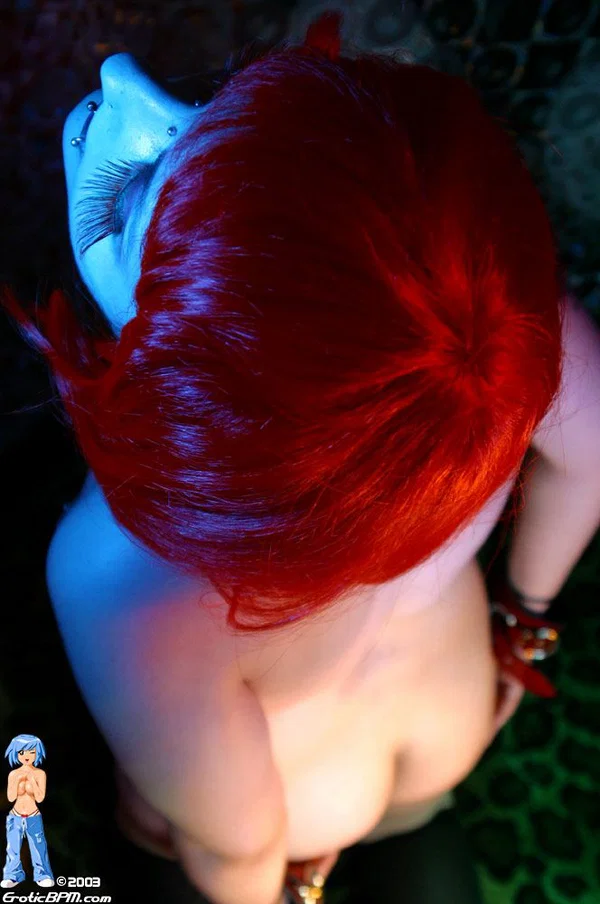 Solo girl with dyed hair and piercings gets naked on her home webcam  - Piercing, Redhead, Fetish, Tiny Tits, Babe, Clothed, Nipples, Hairy, Spreading, Beautiful  - Photo 15