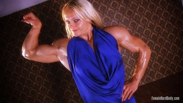 Sexy Slovenian bodybuilder Brigita Brezovac shows off her hot muscles  - MILF, Oiled, Clothed, Close Up, Skirt, Armpit, Blonde, Non Nude, White  - Photo 9