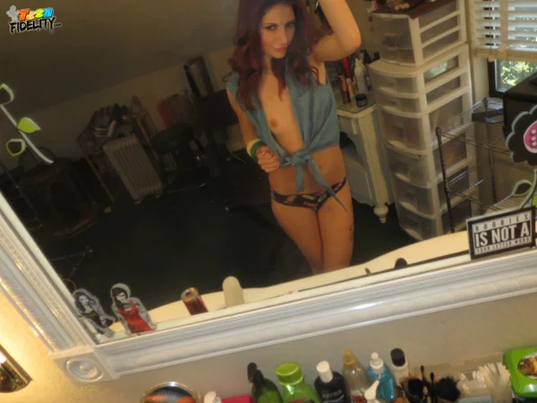 Sexy redhead doll Ashlyn Molloy poses in solo action and shows tiny boobs  - Glasses, Teen, Redhead, Tiny Tits, Upskirt, Skinny, Undressing, Kissing, Natural Tits, Skirt  - Photo 19