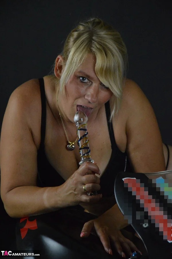 Blonde amateur Sweet Susi dildos her pussy while on top a motorcycle  - Mature, MILF, Amateur, Dildo, Masturbation, Lingerie, Close Up, Panties, Ass, Pussy  - Photo 2