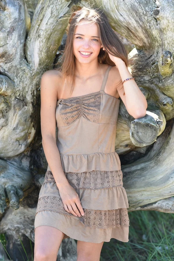 Cute teen Maxa doffs her dress and flaunts her adorable figure outdoors  - Beach, Teen, Upskirt, Model, Cute, Beautiful, Pussy, Outdoor, Babe, Skirt  - Photo 3