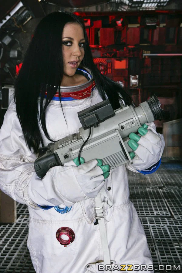 Stunning MILF Audrey Bitoni takes her space suit off and fingers her wet cunt  - Pornstar, Big Tits, Spreading, Pussy, Non Nude  - Photo 2