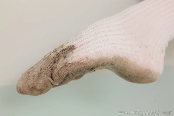 Blonde schoolgirl Joceline washing innocent body & dirty socks in the bathtub  - Socks, Bath, Upskirt, Panties, Close Up, Skirt, Wet, Feet, Babe, Solo  - Photo 13