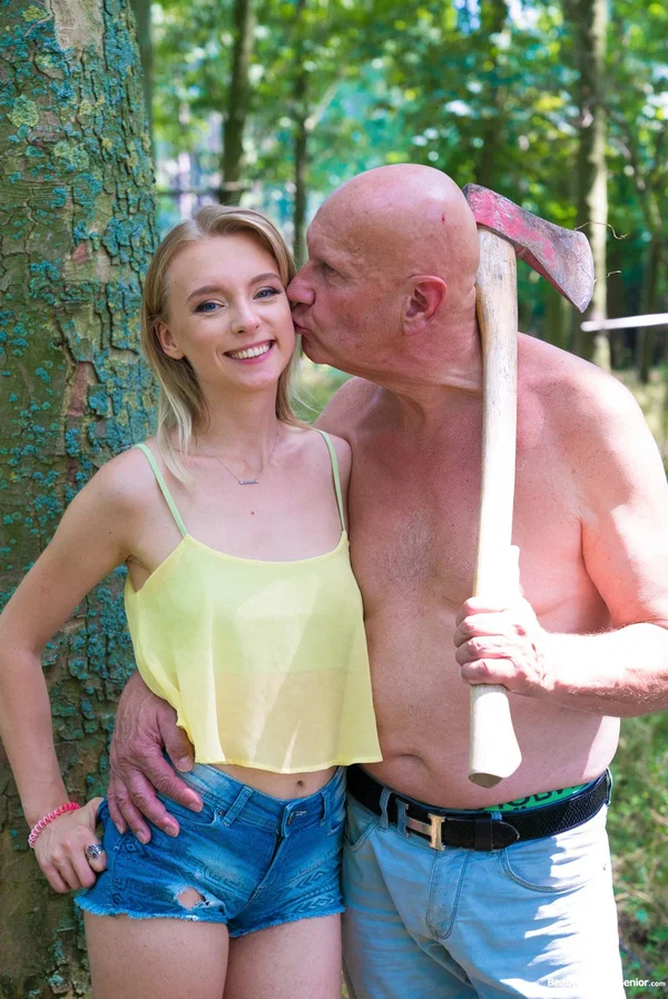 Sexy teen Lily Ray gets her face & pussy fucked by an old man at the park  - Old Young, Amateur, Czech, Outdoor, Hardcore, Teen, Shaved, Petite, Cowgirl, Blonde  - Photo 2