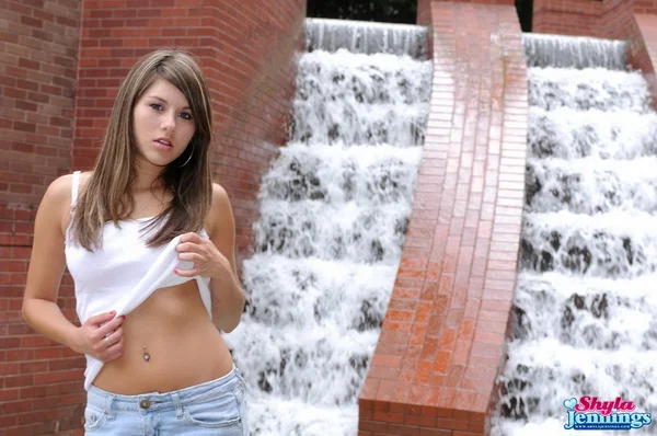 Nice teen Shyla Jennings flashes her ass and underboobage out on the street  - Teen, Public, Non Nude, Skirt, Amateur, Babe, Piercing, Skinny, Upskirt, Ass  - Photo 4