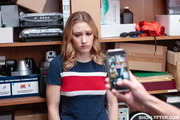 Blonde teen Kasey Miller gets fucked during a strip search for shoplifting  - Cumshot, Reality, Jeans, Ass Fucking, Doggy Style, Blonde, Handjob, Teen, Cute, Hardcore  - Photo 4