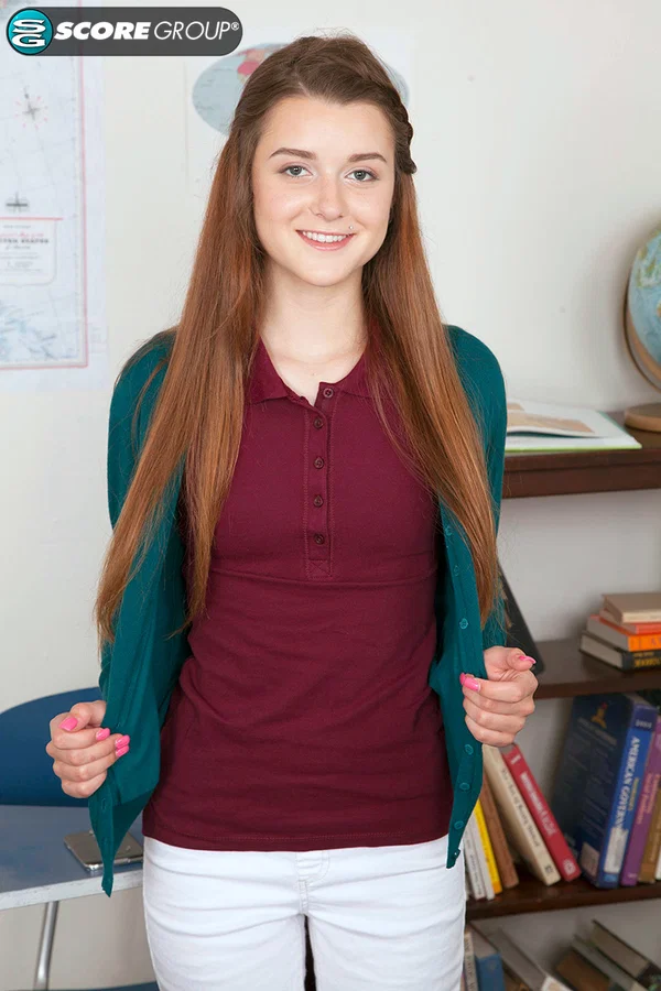 Teen amateur Alex Mae flaunts her small titties and rubs her pussy in a solo  - Girlfriend, Teacher, Teen, Sexy, Amateur, Pussy, Glasses, Spreading, Cute, Non Nude  - Photo 2