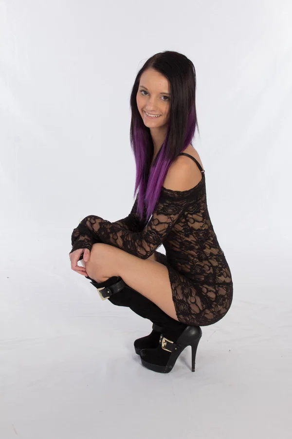 Skinny brunette Farrah Valentine teases in a sexy dress & boots  - Petite, Boots, Skirt, Cute, Dress, Non Nude, High Heels, Skinny, Babe, Beautiful  - Photo 2