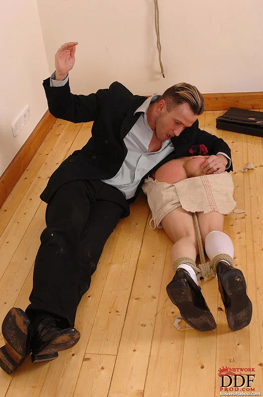 Schoolgirl blindfold Miho Lechter gets her ass spanked hardcore  - Spanking, Schoolgirl, Fetish, Ass, Socks, PAWG, Ass Licking  - Photo 8