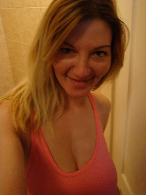 Blonde amateur Vanessa takes selfies of her big boobs while wearing a thong  - Amateur, MILF, Selfie, Big Tits, Close Up, Nipples, Clothed, Panties, Ass, Dildo  - Photo 11