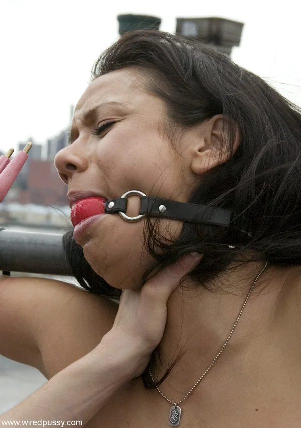 Busty babe Nadia Styles gets whipped & shocked outdoors by Mistress Hidest  - Public, BDSM, Bondage, Nipples, Outdoor, Big Tits, Lesbian, Pussy, Fake Tits, Shaved  - Photo 18