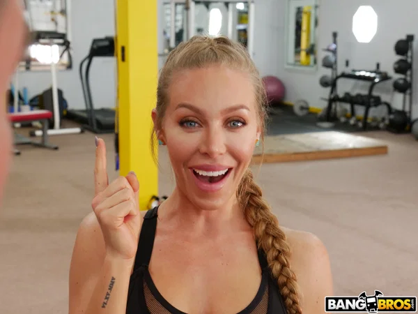 Gym hottie Nicole Aniston receives hot oral pleasure and gets her muff jizzed  - Gym, Sports, Hardcore, Reality, Pornstar, Doggy Style, Cowgirl, Clothed, Big Tits, Handjob  - Photo 8