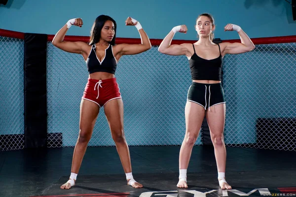 Sexy ebony Jenna Foxx and hot pornstar Abella Danger show heir big booties  - Sports, Lesbian, Pornstar, Shorts, Pretty, Brunette, Ass, Big Tits, Cheating, PAWG  - Photo 9