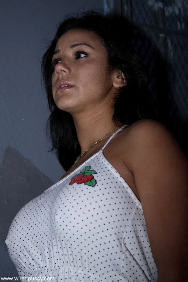 Pretty lesbian Nadia Styles unveils her big tits while teasing in a sexy dress  - Reality, Non Nude, Public, Femdom, MILF, Lesbian, Latina, BDSM, Dress, Bondage  - Photo 17