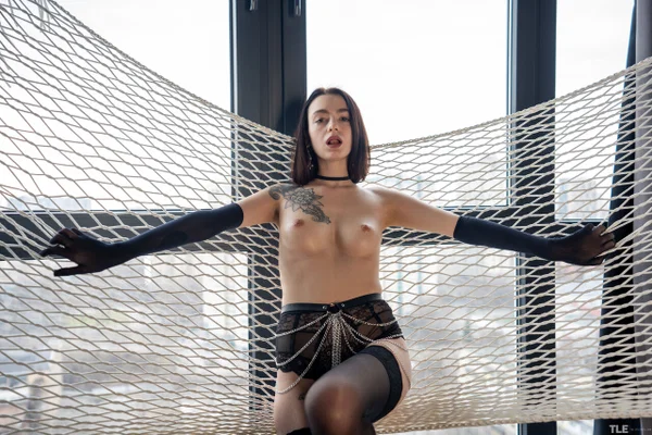 The Life Erotic starring Lisa Cute XXX Photos  - Stockings, Ass, Tattoo, Asshole, PAWG, Brunette, Skinny, Non Nude, Cute, Teen  - Photo 4