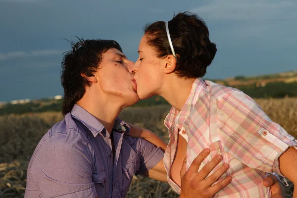 Young couple have sexual intercourse in the shade out in a farmer's field  - Outdoor, Doggy Style, Amateur, Teen, Hardcore, Reality, Kissing, Pussy Licking, Ass Fucking, Big Tits  - Photo 3