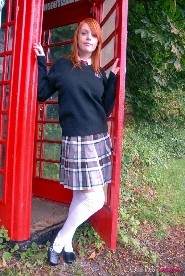 College Uniform starring Fi Stevens Porn Pics  - Schoolgirl, Redhead, College, Uniform, White  - Photo 7