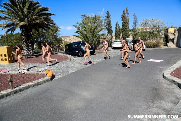 Dirty amateur Alexis Cherry takes her friends on a naked yoga performance  - Outdoor, Girlfriend, Cute, Czech, Teen, Petite, Brunette, White, Pussy, Non Nude  - Photo 5