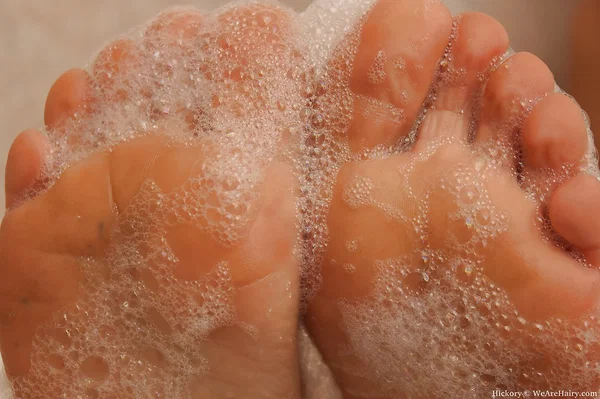 Busty brunette babe Hickory stripping and posing in the bath  - Bath, MILF, Saggy Tits, Big Tits, Hairy, Natural Tits, Lingerie, Spreading, Pussy, Feet  - Photo 8
