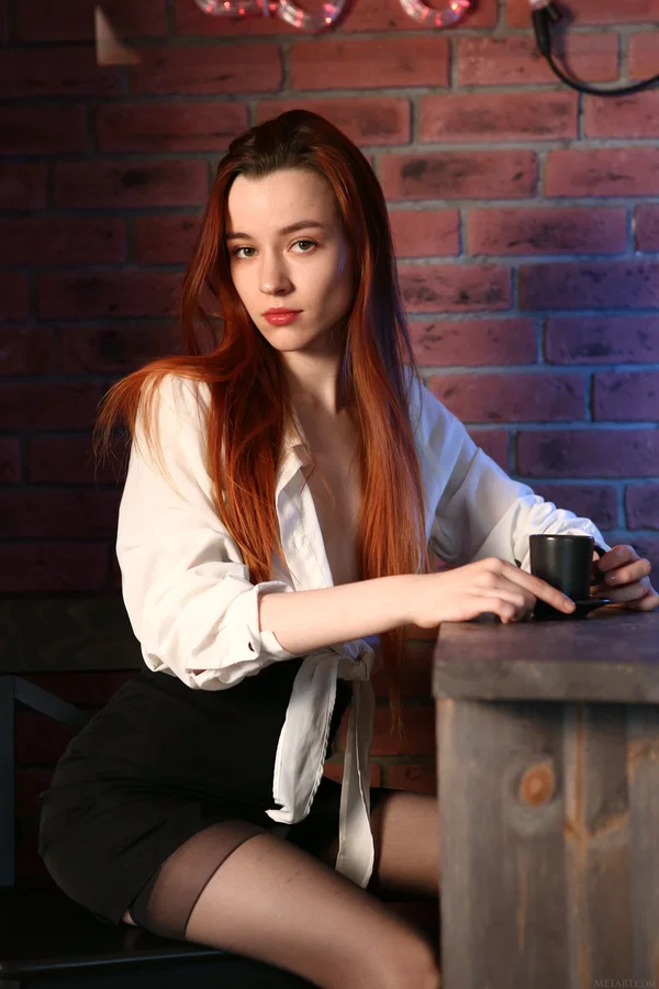 Met Art performed by Sherice Sex Gallery  - Skinny, Redhead, Teen, Stockings, Tiny Tits, Model, Feet, Spreading, Babe, Pussy  - Photo 1