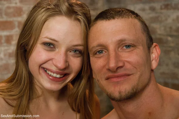 Tied up and ball-gagged American Alyssa Branch gets whipped and fucked  - Bondage, BDSM, Ass Fucking, Blowjob, Hardcore, Doggy Style, Tiny Tits, Facial, Face, Natural Tits  - Photo 19