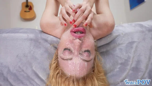 Blonde teen Chloe Cherry receives a messy facial after being throat fucked  - Facial, Deepthroat, Cumshot, Face, Teen, Amateur, Cute, Panties, Tiny Tits, Lingerie  - Photo 11