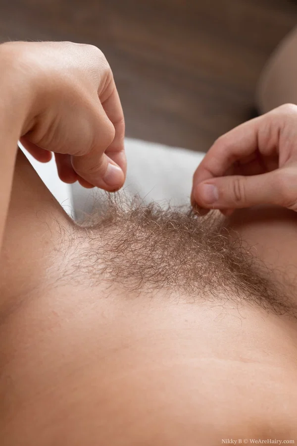 Playful teen Nikky B exposes her curves & fuzzy pussy while listening to music  - Hairy, Amateur  - Photo 13