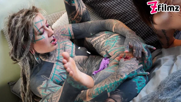 Nice teen Silvia Soprano has her asshole penetrated by a tattooed lesbian  - Fetish, Teen, Pussy, BDSM, Ass Licking, Anal, Bondage, Piercing, Fisting, Tattoo  - Photo 12