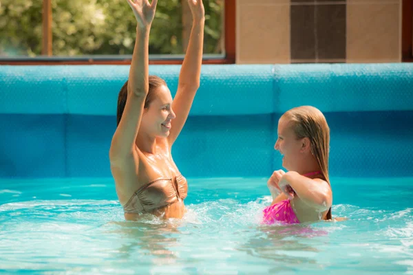 Teen lesbians Jenny Appach and her friend have sex in a small pool  - Pool, Lesbian, Wet, Teen, Bikini, Amateur, Petite, Pussy, Cute, Natural Tits  - Photo 2