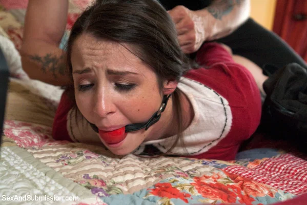 Brunette chick and her stepmom are restrained before threesome sex  - Bondage, Mature, MILF, FFM, Teen, BDSM, Latina, Spreading, Cute, Doggy Style  - Photo 6