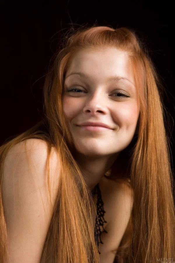 Naked redhead with striking eyes strikes tempting poses in heels  - Redhead, Teen, Cute, Glamour, Babe, Beautiful, Solo, Model  - Photo 12