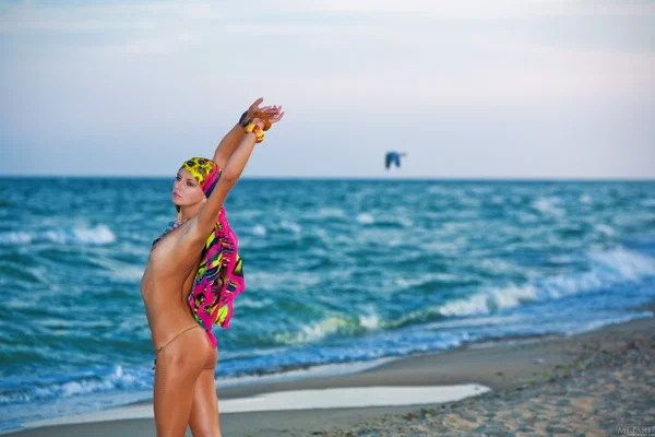 Met Art performed by Karoline A Naked Gallery  - Beach, Ukrainian, Teen, Bikini, Wet, Tiny Tits, Outdoor, Glamour, Cute, Beautiful  - Photo 21