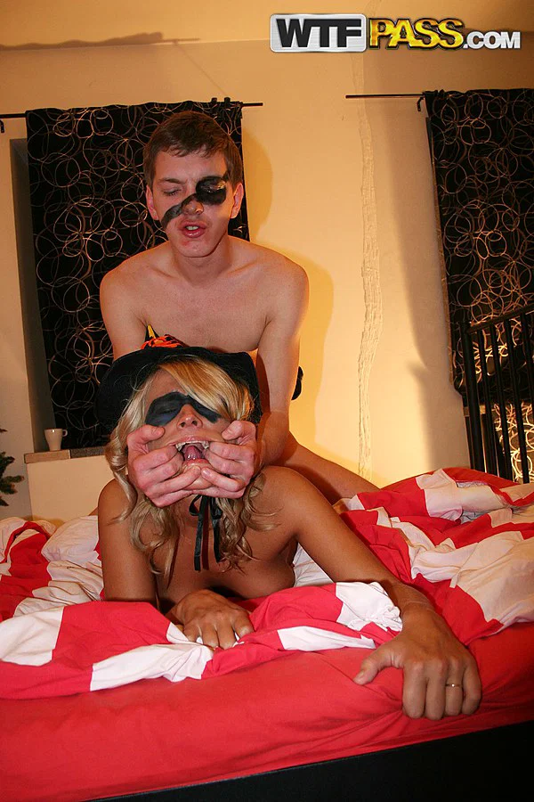 College students participate in group sex during a Halloween party  - Halloween, Party, College, Mature, MILF, Big Cock, Orgy, Skinny, Blowjob, Hungarian  - Photo 4